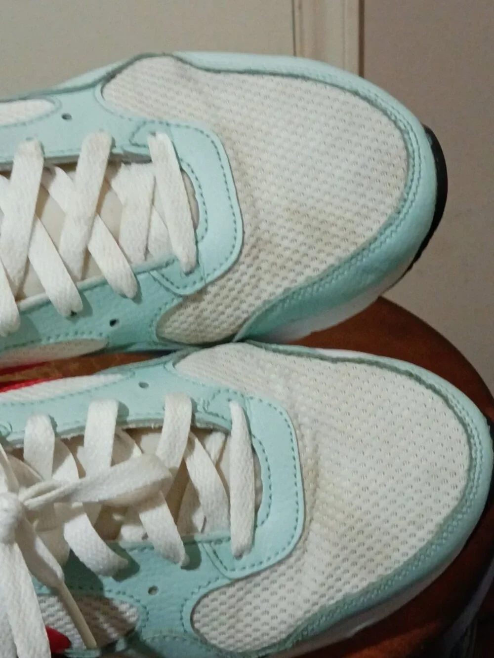 Nike Air Max SC SE Womens Size 9.5 White Blue Athletic Running Shoes Sneakers